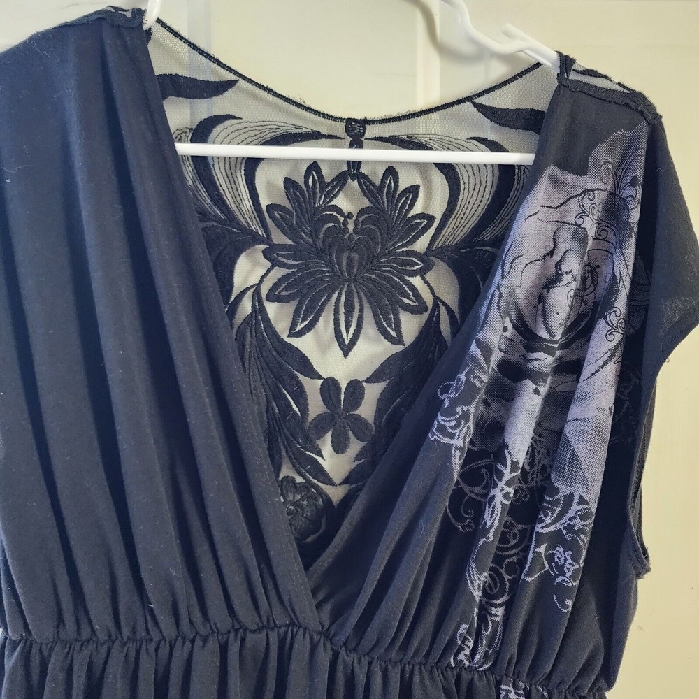 CANDY RAIN Women's V-Neck Black Blouse Top Size 1X —‎ Used, Great Condition! - Picture 4 of 9